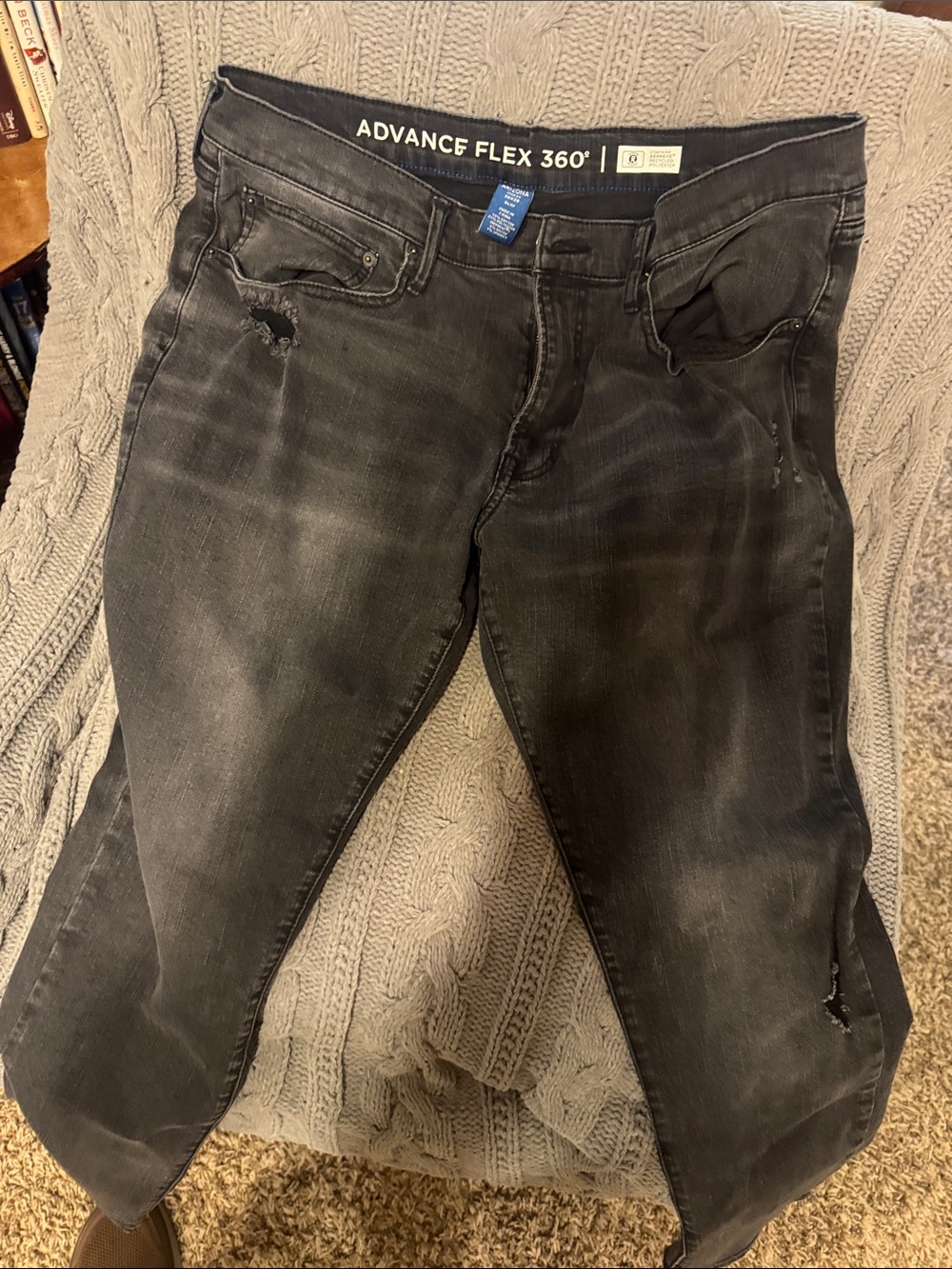Men’s Arizona Flex 360 Slim Jeans in Washed Black Size W36 L29